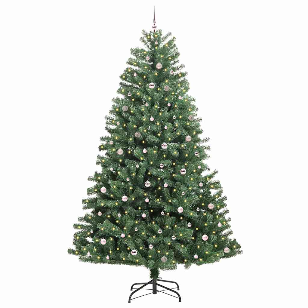 Kunstig sammensatt juletre grønn 300 cm PVC og metall