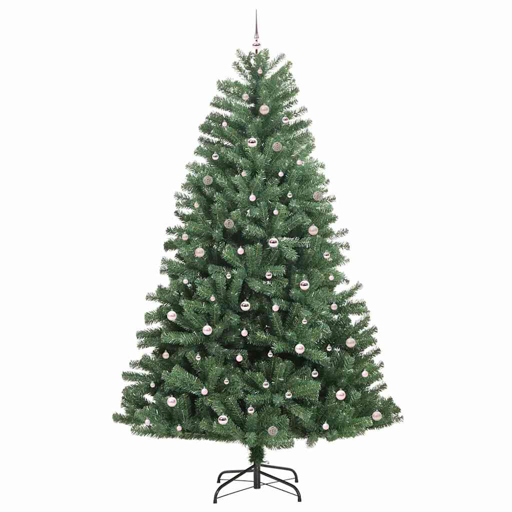 Kunstig sammensatt juletre grønn 300 cm PVC og metall