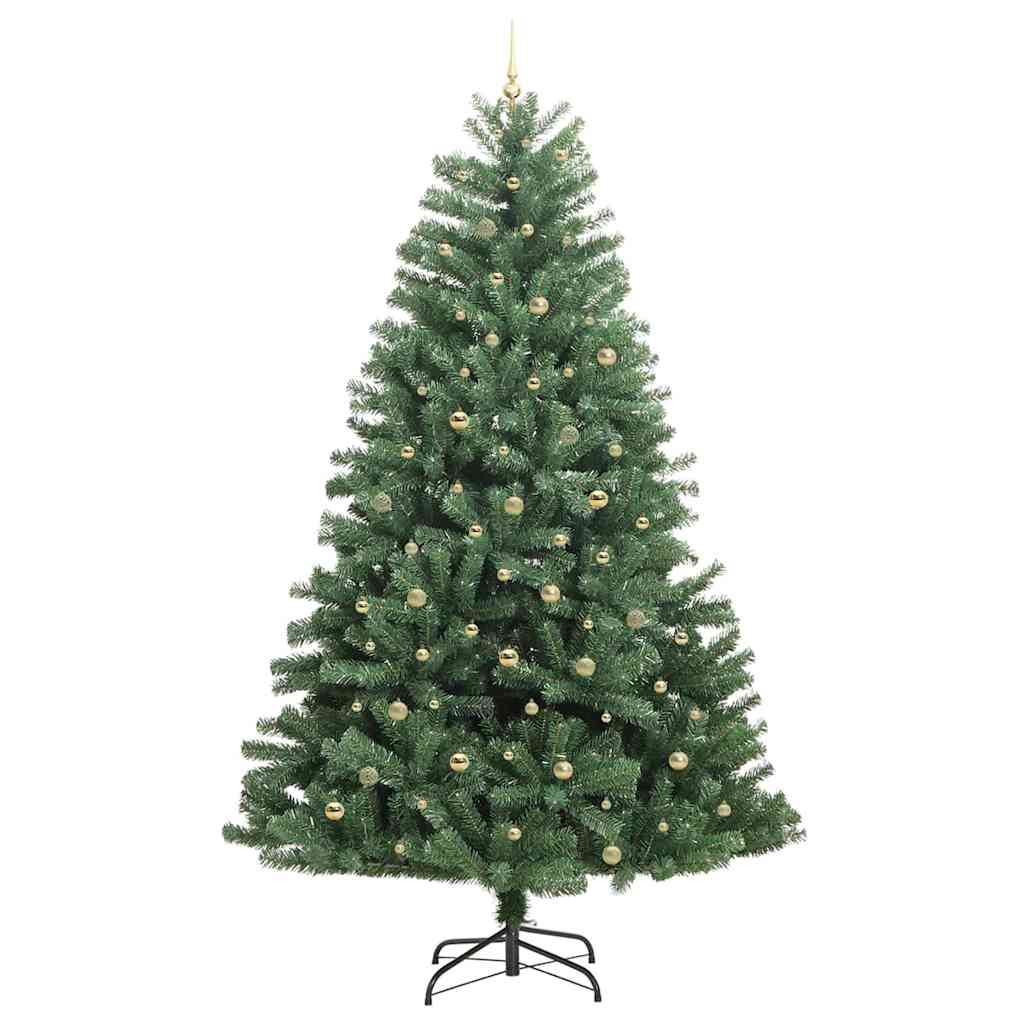 Kunstig sammensatt juletre grønn 300 cm PVC og metall