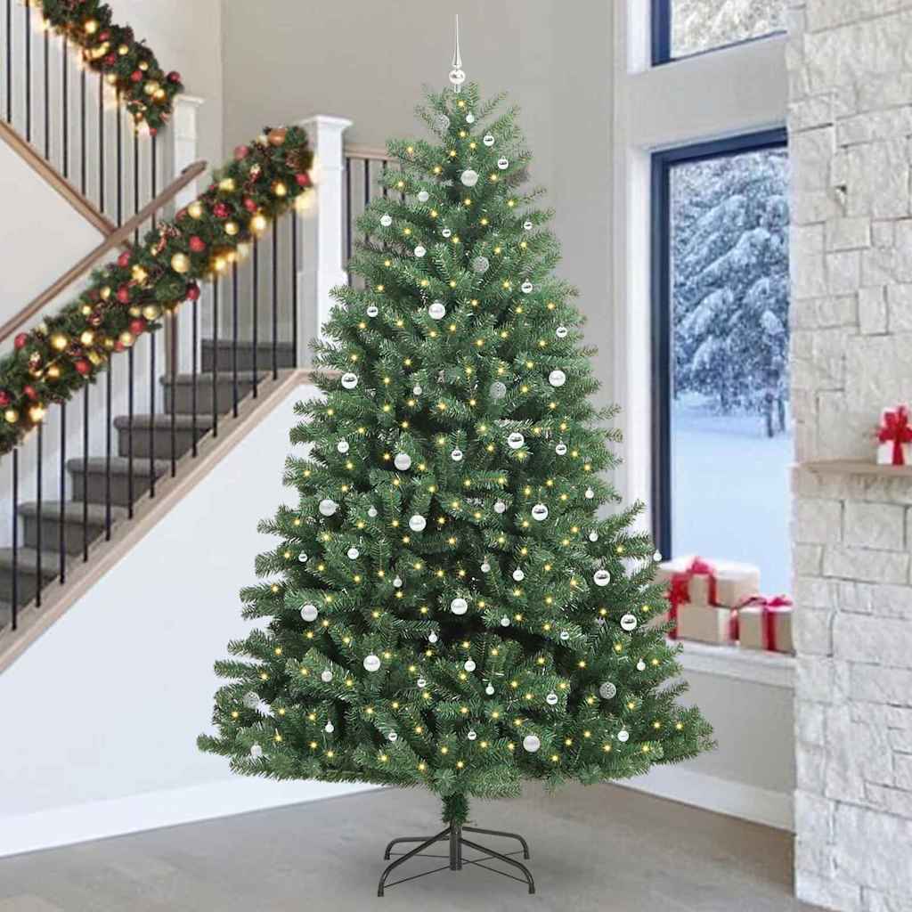 Kunstig sammensatt juletre grønn 300 cm PVC og metall