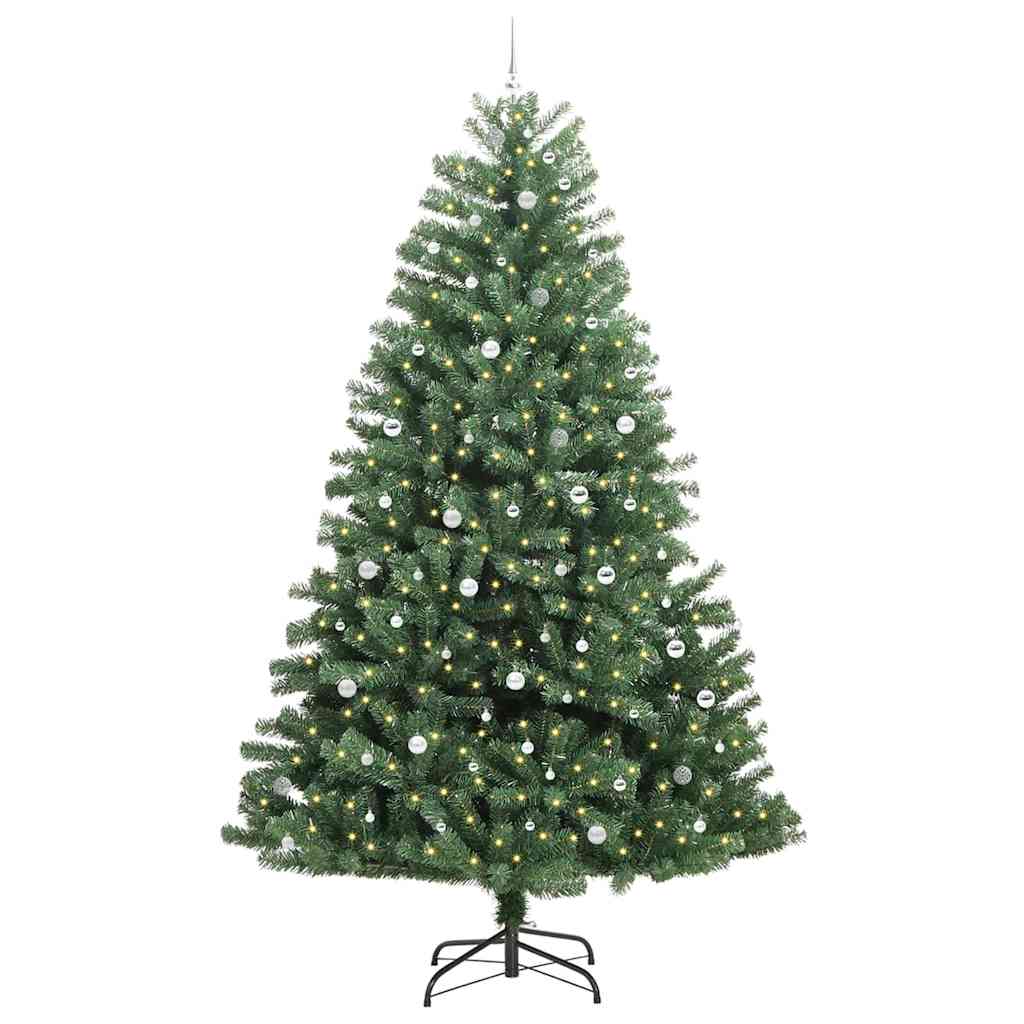 Kunstig sammensatt juletre grønn 300 cm PVC og metall
