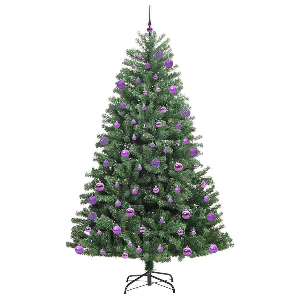 Kunstig sammensatt juletre grønn 300 cm PVC og metall
