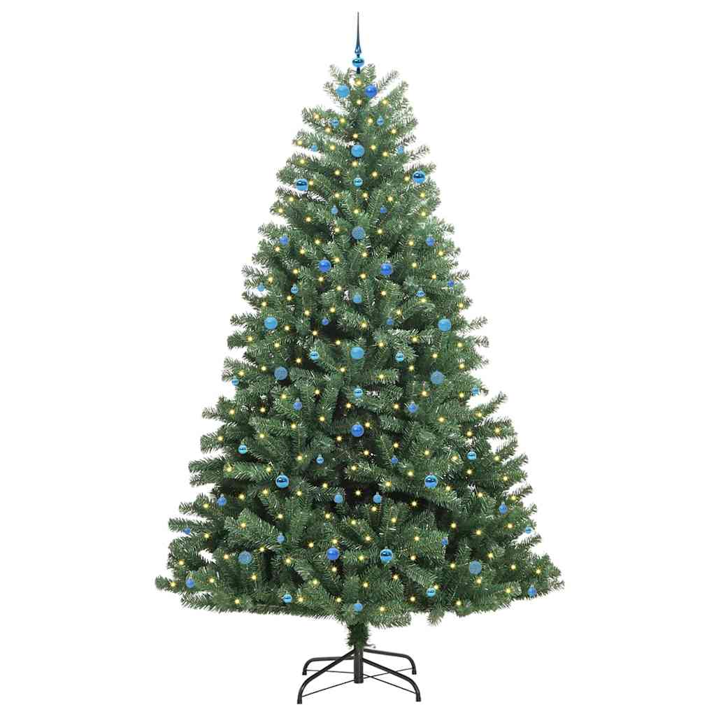 Kunstig sammensatt juletre grønn 300 cm PVC og metall