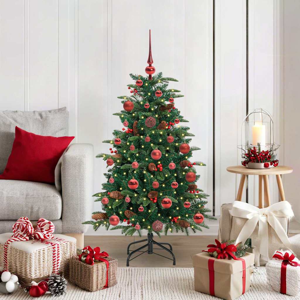 Kunstig juletre grønn 120 cm PVC og Metall og Plast