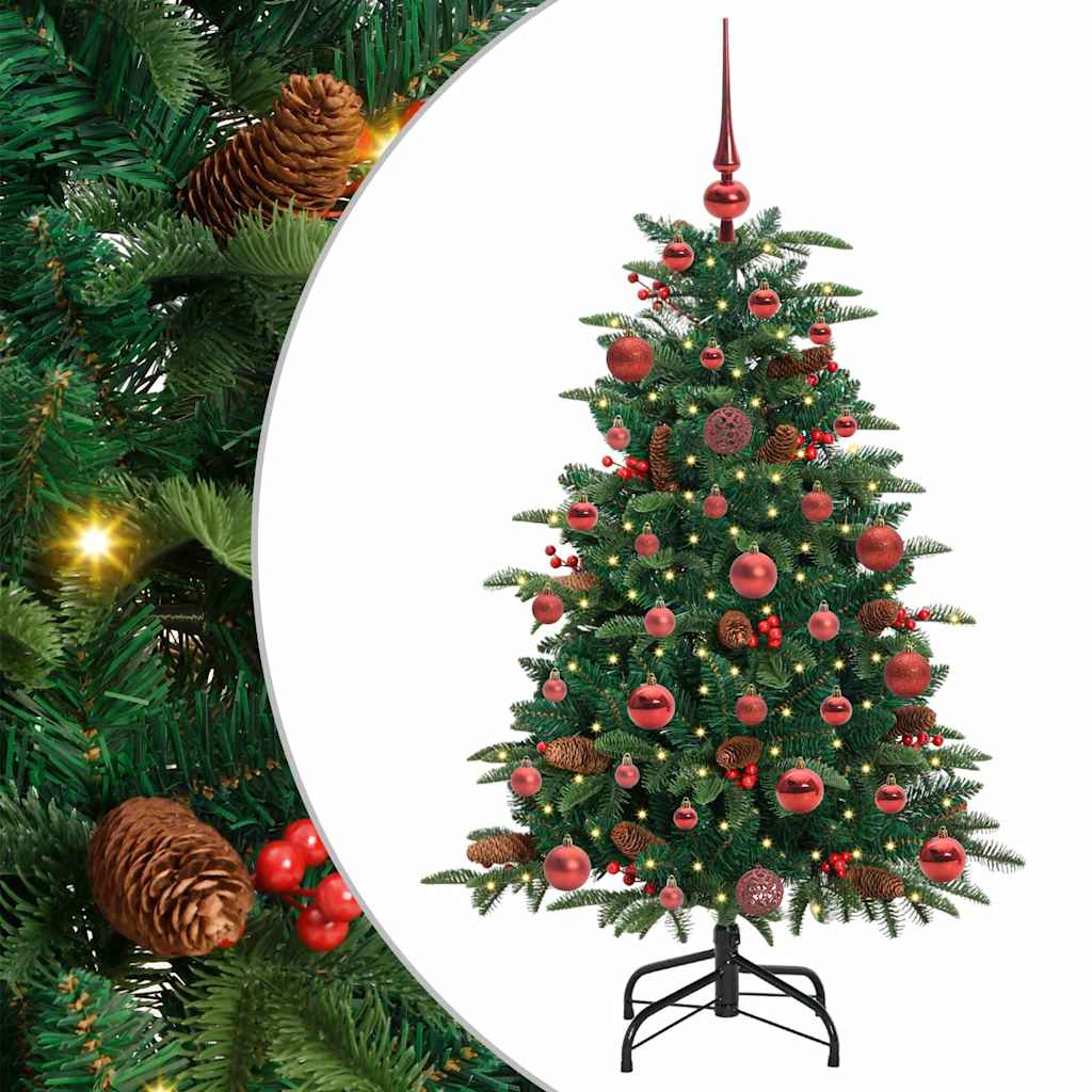 Kunstig juletre grønn 120 cm PVC og Metall og Plast