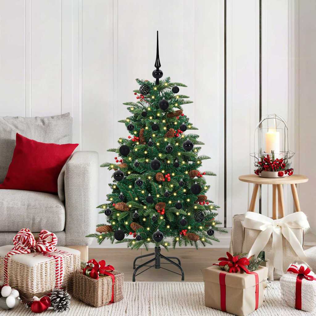 Kunstig juletre grønn 120 cm PVC og Metall og Plast