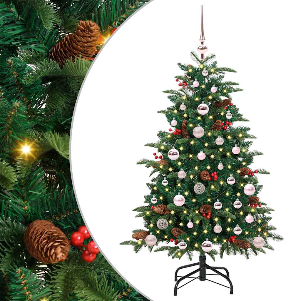 Kunstig juletre grønn 120 cm PVC og Metall og Plast
