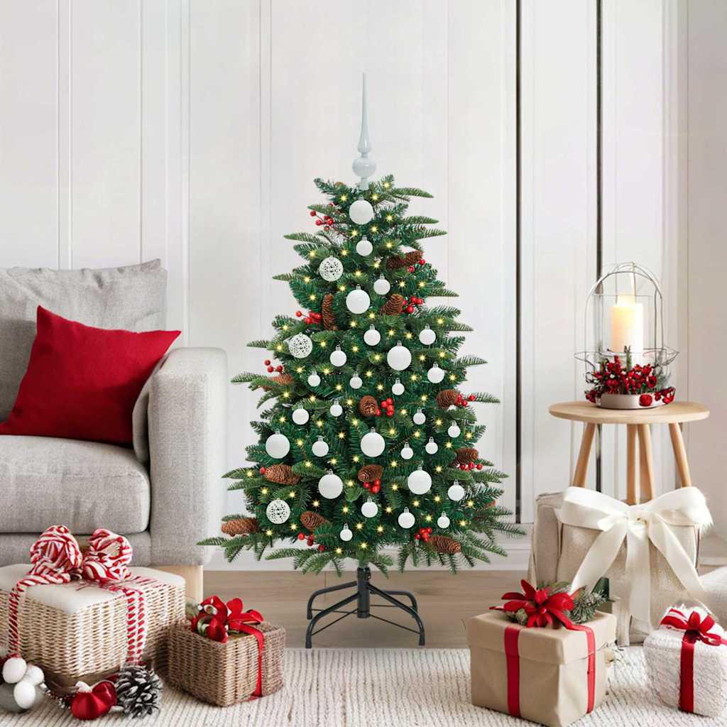 Kunstig juletre grønn 120 cm PVC og Metall og Plast