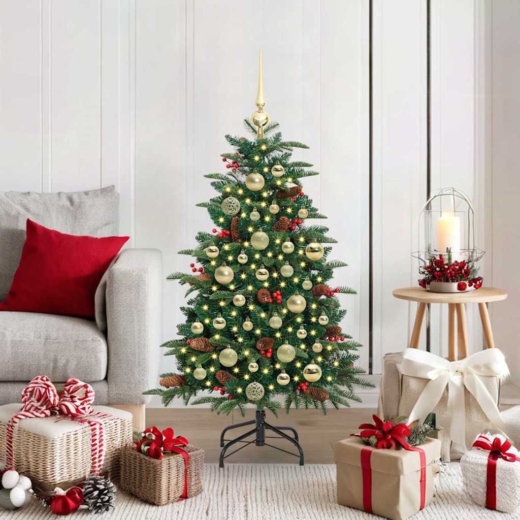 Kunstig juletre grønn 120 cm PVC og Metall og Plast