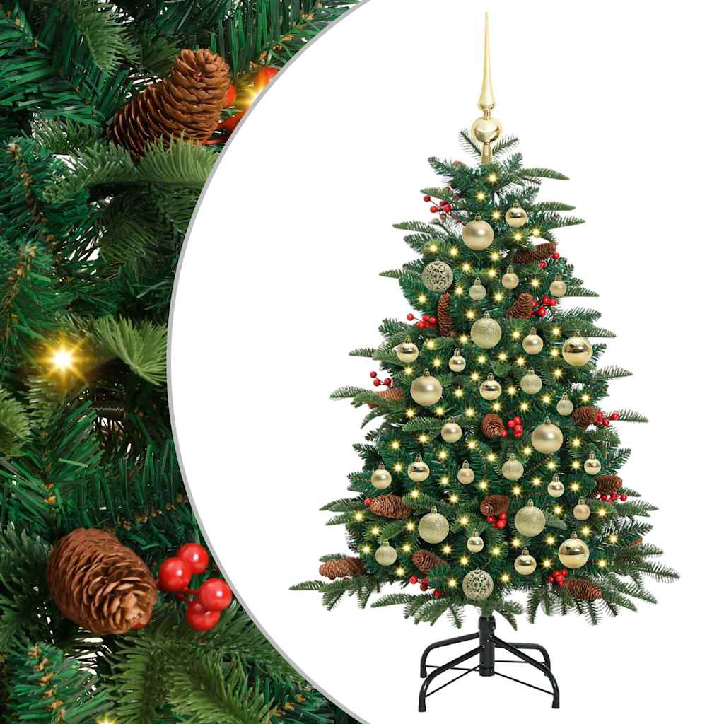 Kunstig juletre grønn 120 cm PVC og Metall og Plast