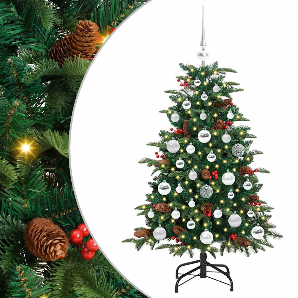 Kunstig juletre grønn 120 cm PVC og Metall og Plast