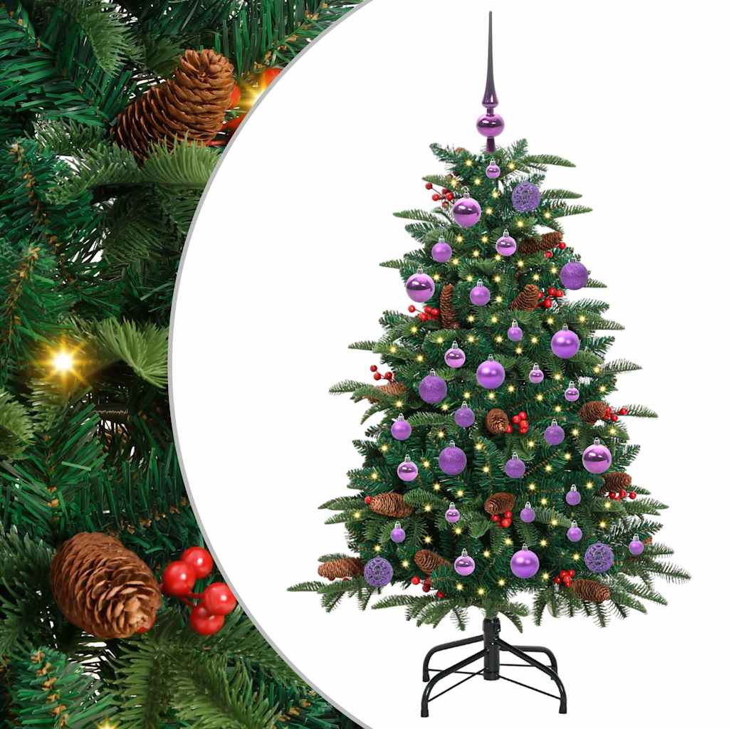 Kunstig juletre grønn 120 cm PVC og Metall og Plast
