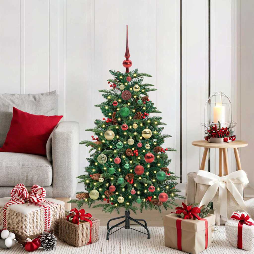 Kunstig juletre grønn 120 cm PVC og Metall og Plast