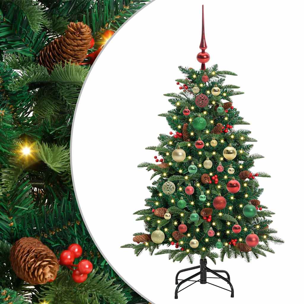 Kunstig juletre grønn 120 cm PVC og Metall og Plast