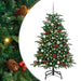 Kunstig juletre med 150 LED grønn 150 cm PVC og Metall og Plast