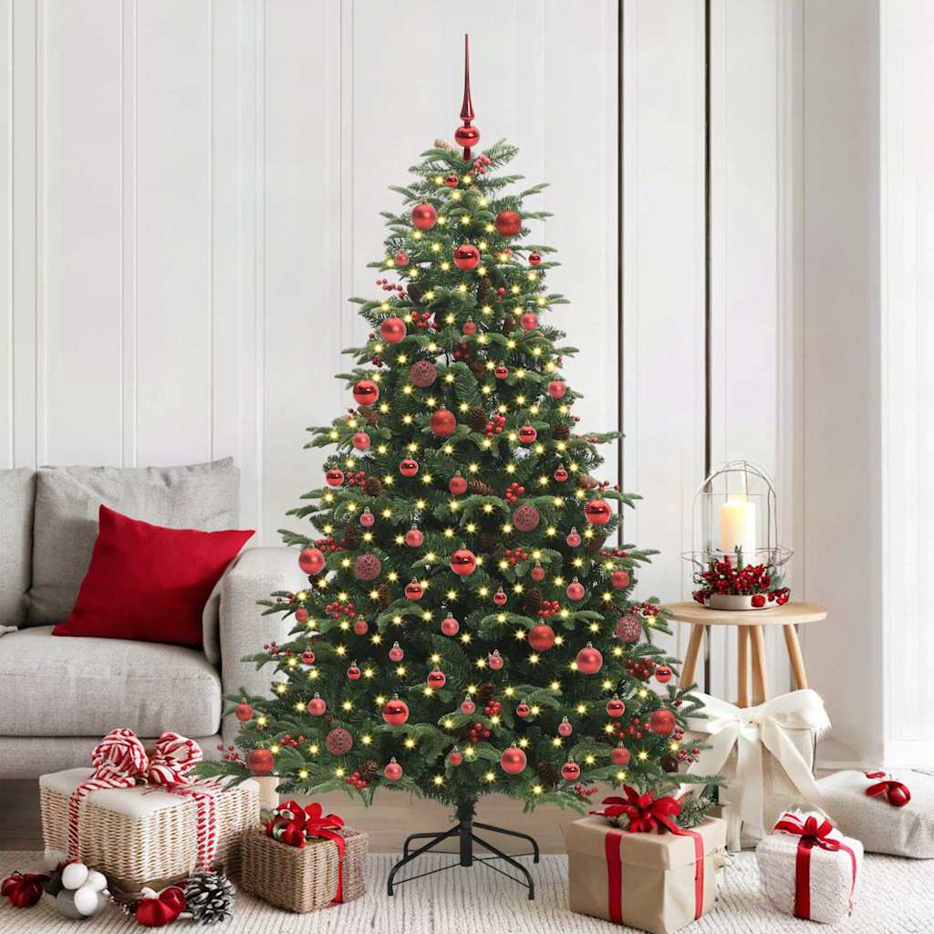 Kunstig juletre grønn 180 cm PVC og Metall og Plast