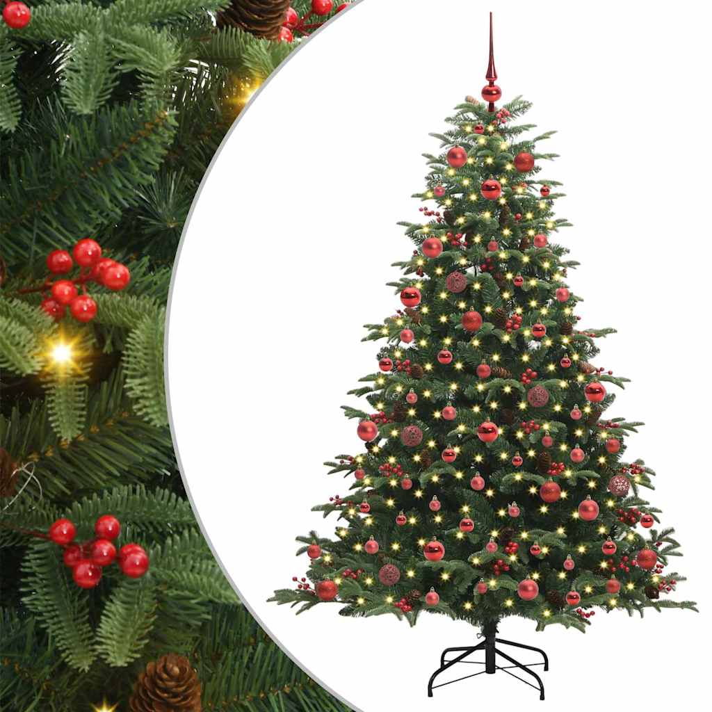 Kunstig juletre grønn 180 cm PVC og Metall og Plast