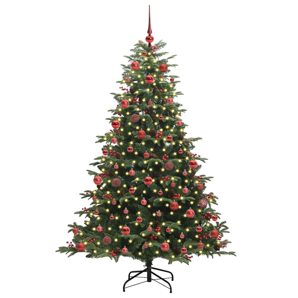 Kunstig juletre grønn 180 cm PVC og Metall og Plast