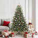 Kunstig juletre med 300 LED grønn 180 cm PVC og Metall og Plast