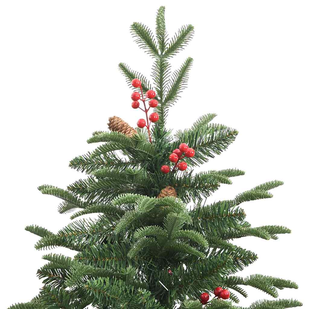 Kunstig juletre med 300 LED grønn 180 cm PVC og Metall og Plast