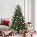 Kunstig juletre med 300 LED grønn 180 cm PVC og Metall og Plast