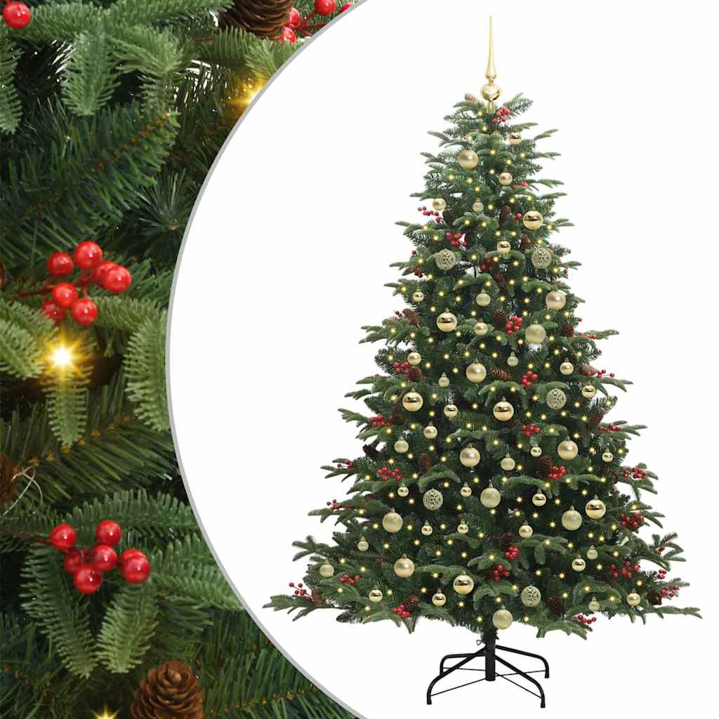 Kunstig juletre grønn 180 cm PVC og Metall og Plast