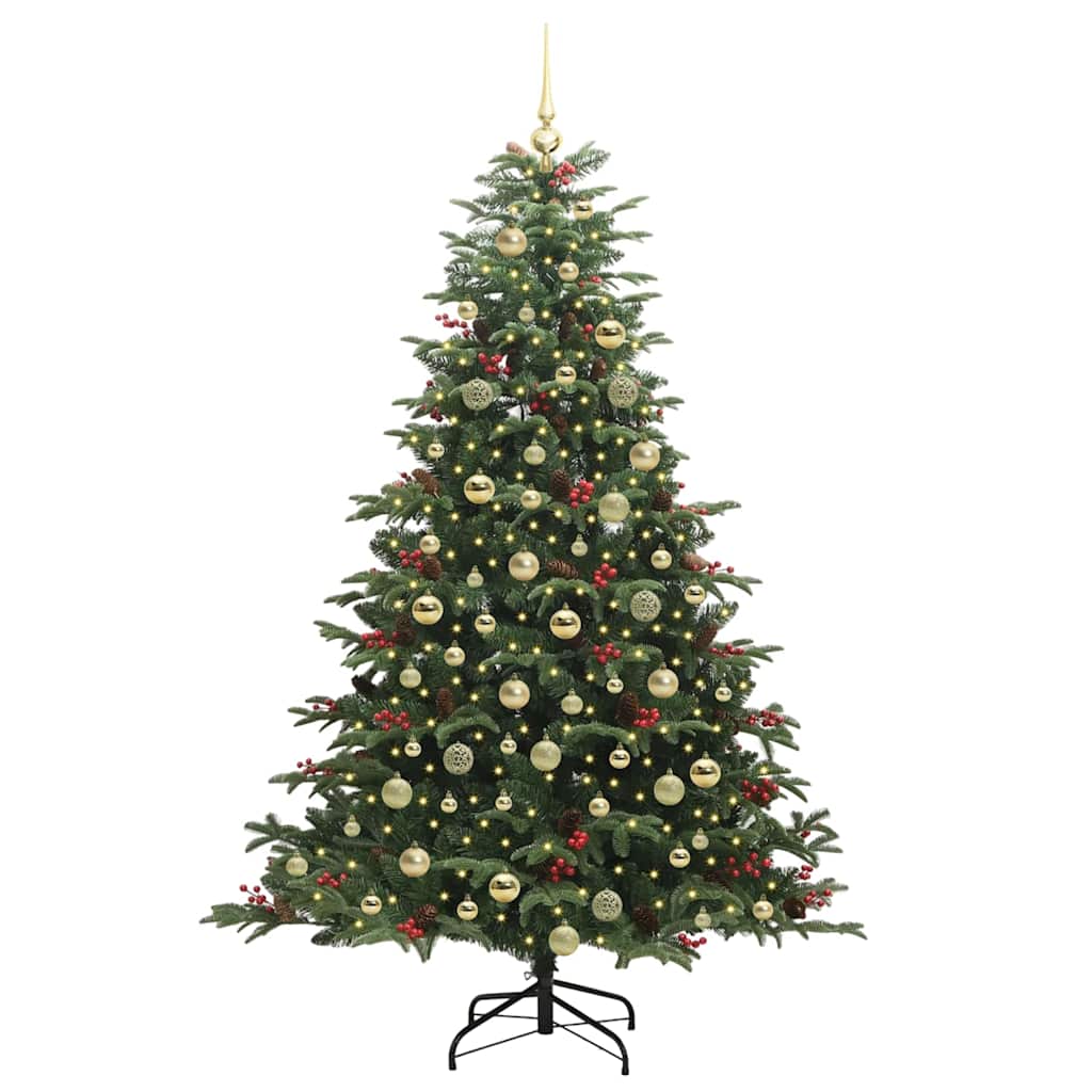 Kunstig juletre grønn 180 cm PVC og Metall og Plast