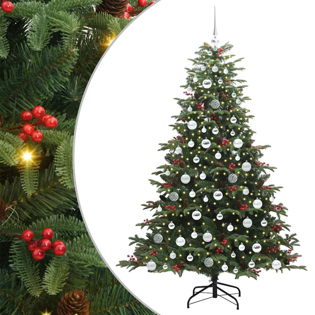 Kunstig juletre grønn 180 cm PVC og Metall og Plast