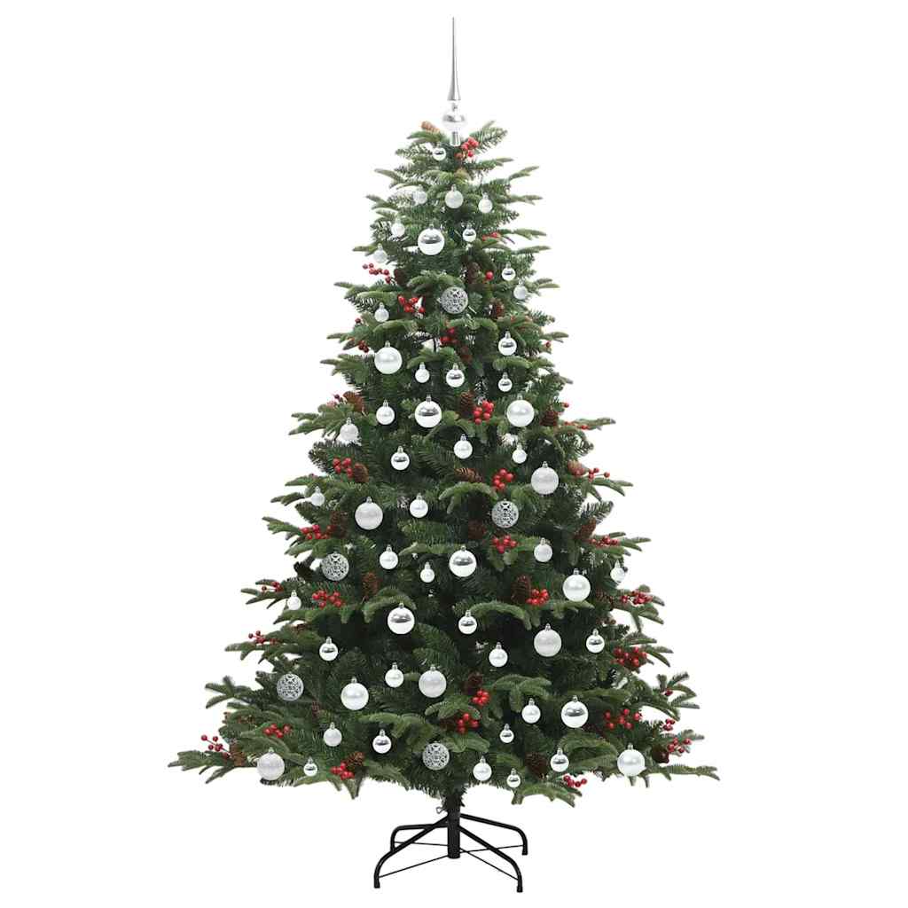 Kunstig juletre grønn 180 cm PVC og Metall og Plast