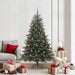 Kunstig juletre med 300 LED grønn 180 cm PVC og Metall og Plast