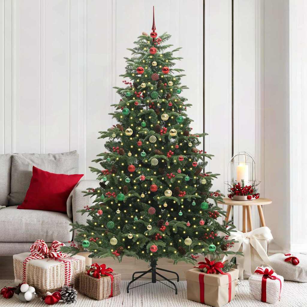 Kunstig juletre grønn 180 cm PVC og Metall og Plast