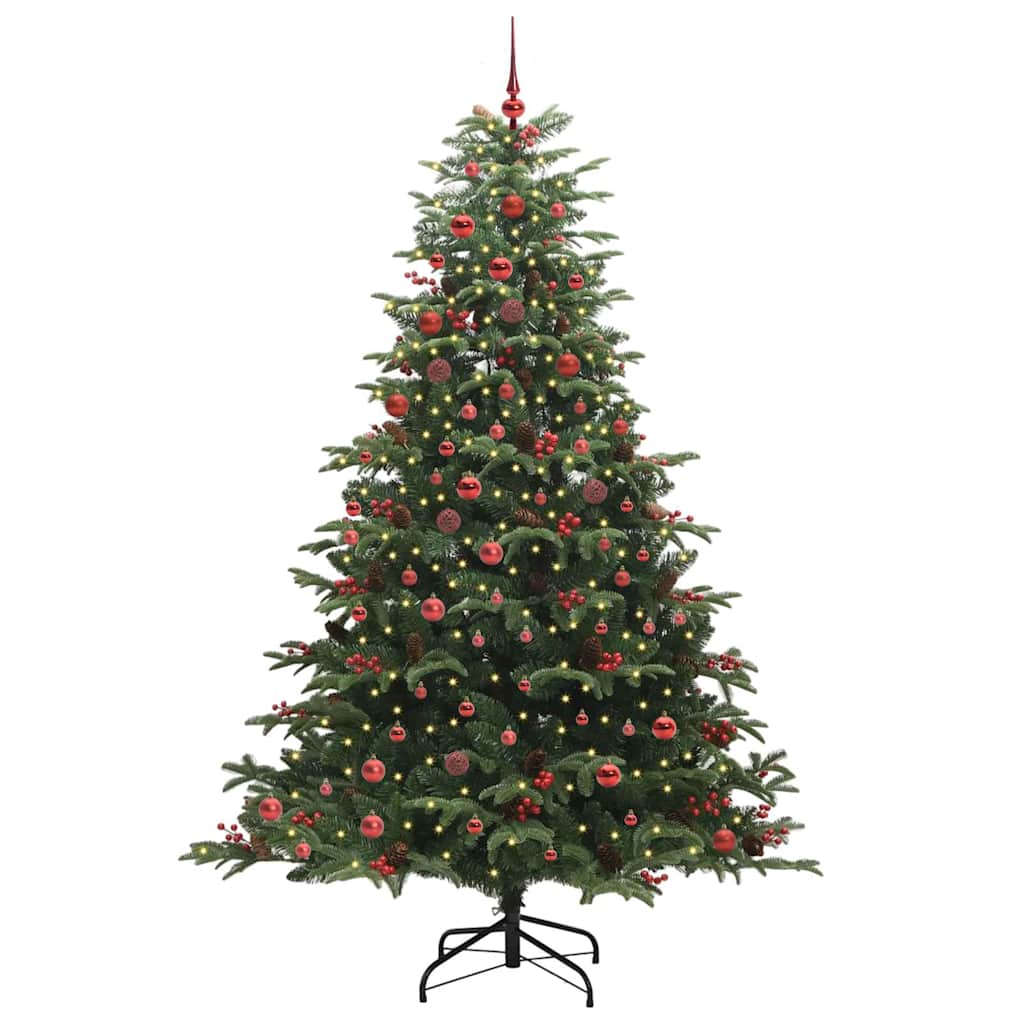 Kunstig juletre grønn 210 cm PVC og Metall og Plast