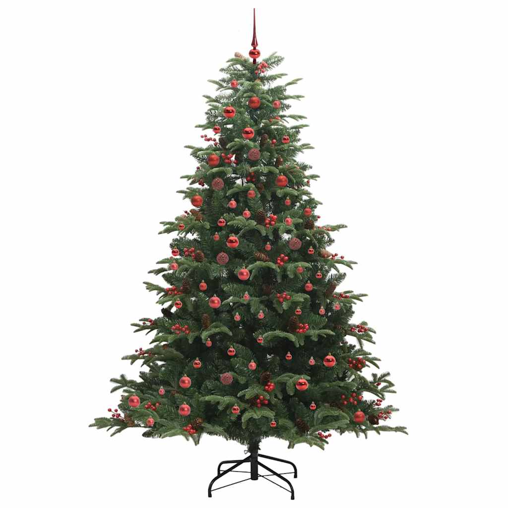 Kunstig juletre grønn 210 cm PVC og Metall og Plast