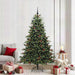 Kunstig juletre med 300 LED grønn 210 cm PVC og Metall og Plast