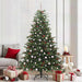 Kunstig juletre med 300 LED grønn 210 cm PVC og Metall og Plast
