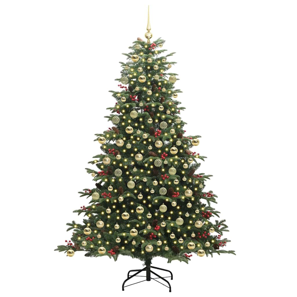 Kunstig juletre grønn 210 cm PVC og Metall og Plast