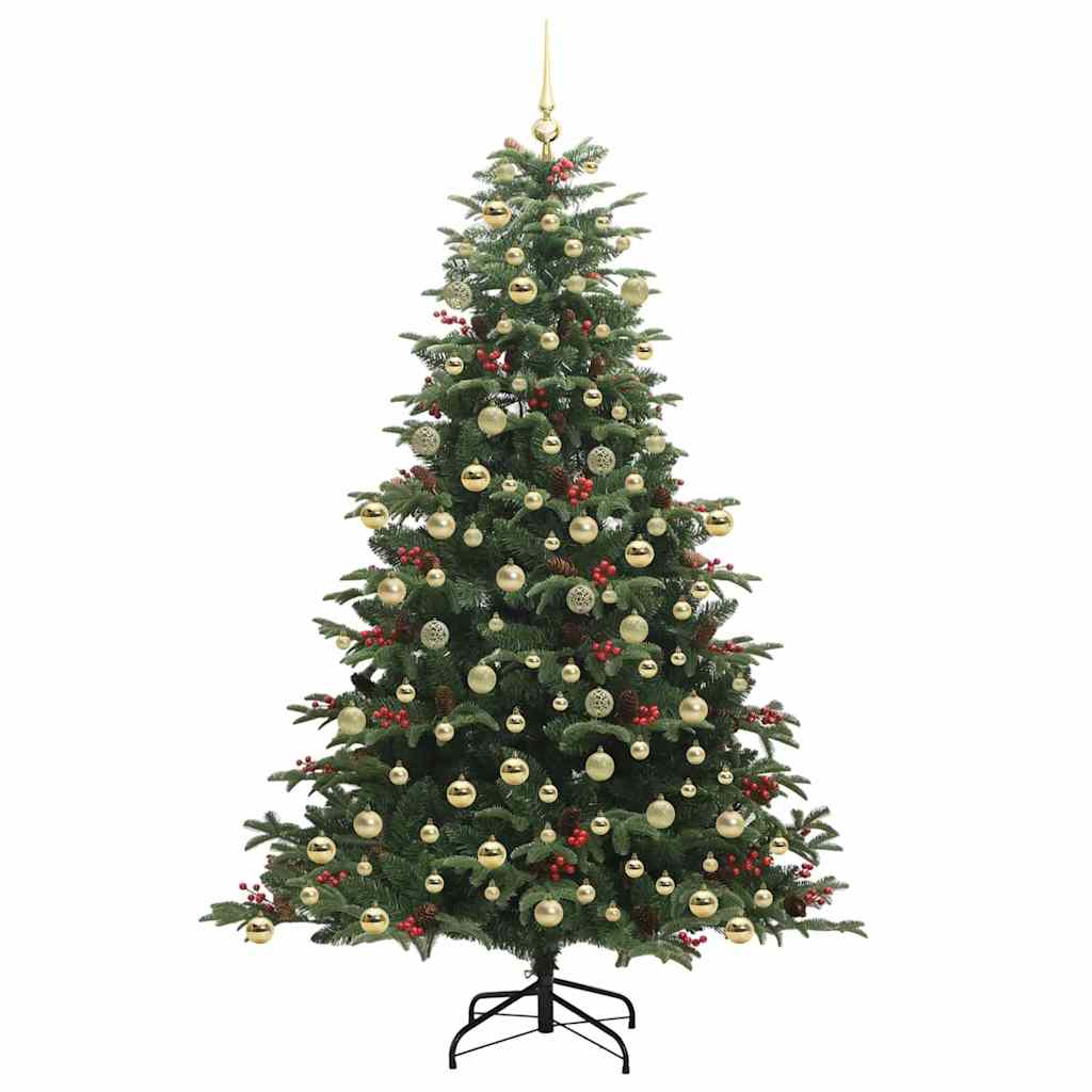 Kunstig juletre grønn 210 cm PVC og Metall og Plast