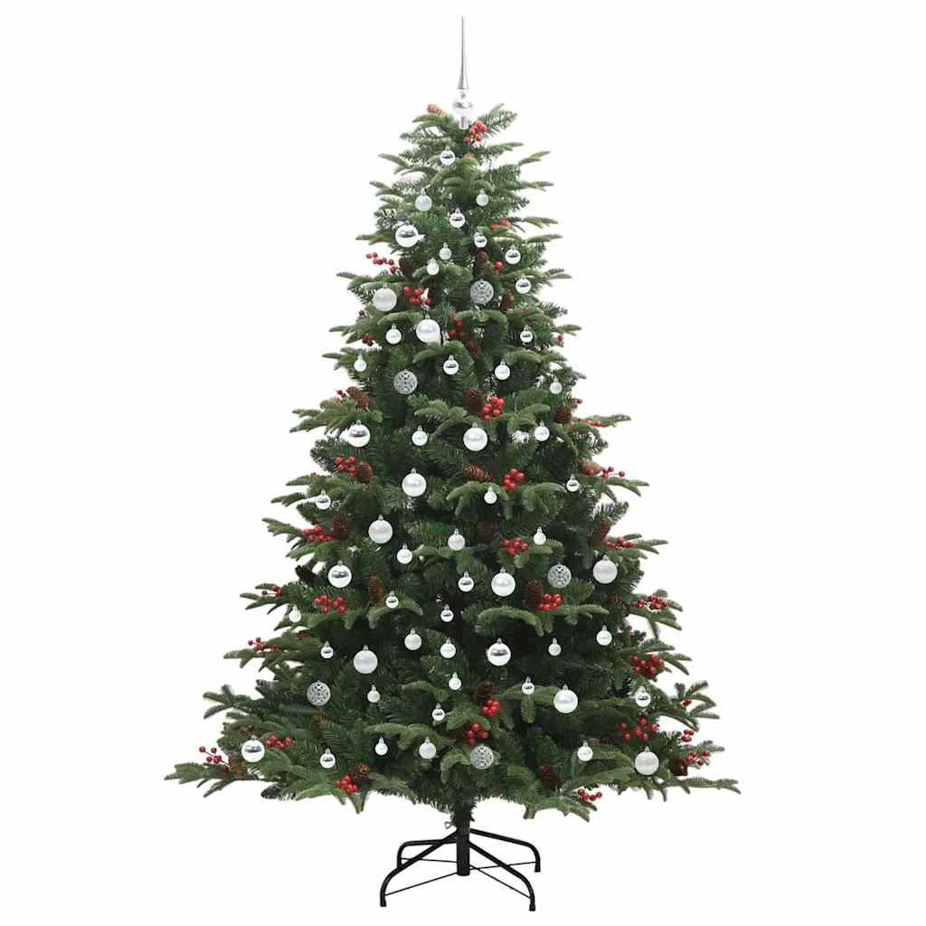 Kunstig juletre grønn 210 cm PVC og Metall og Plast