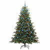 Kunstig juletre grønn 210 cm PVC og Metall og Plast