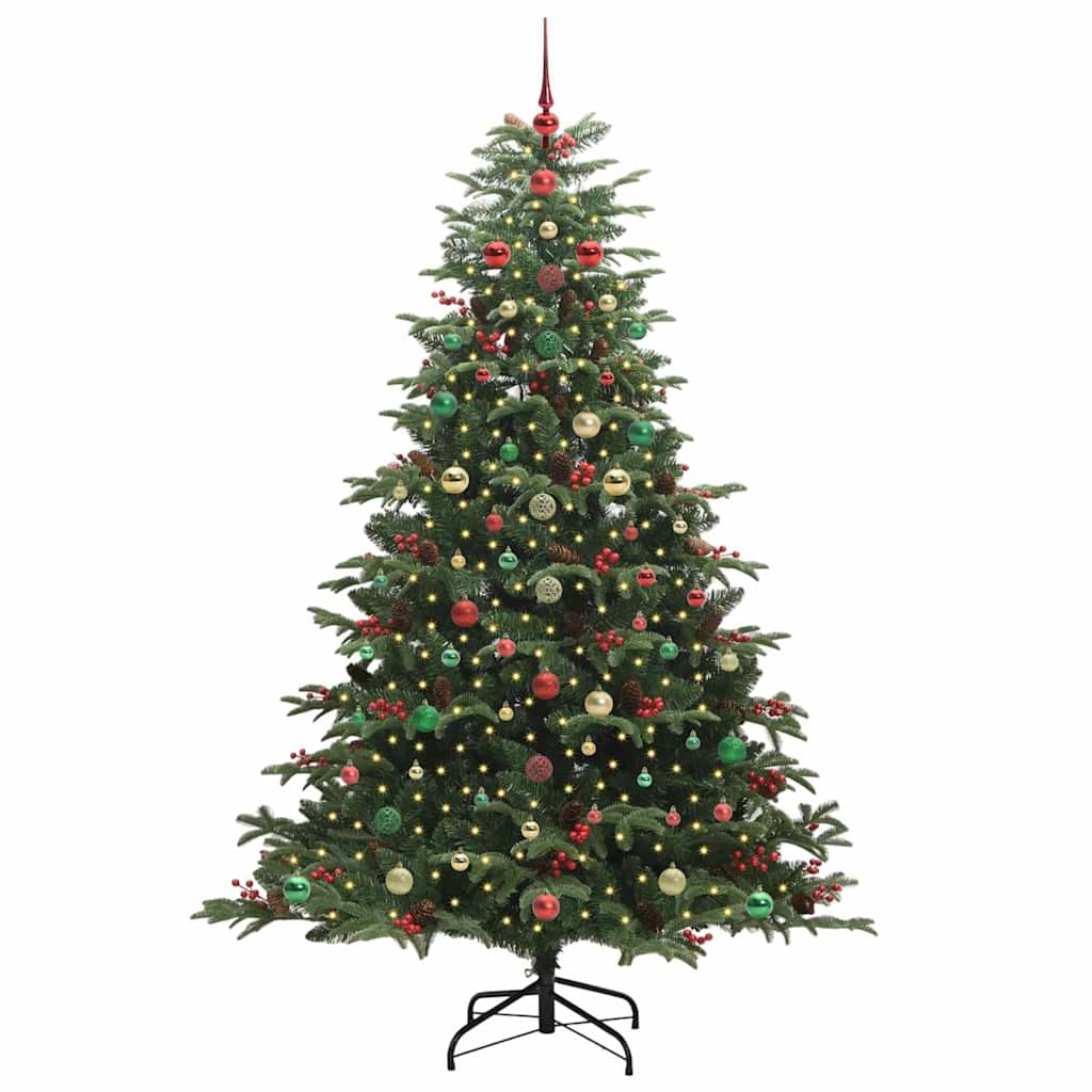 Kunstig juletre grønn 210 cm PVC og Metall og Plast