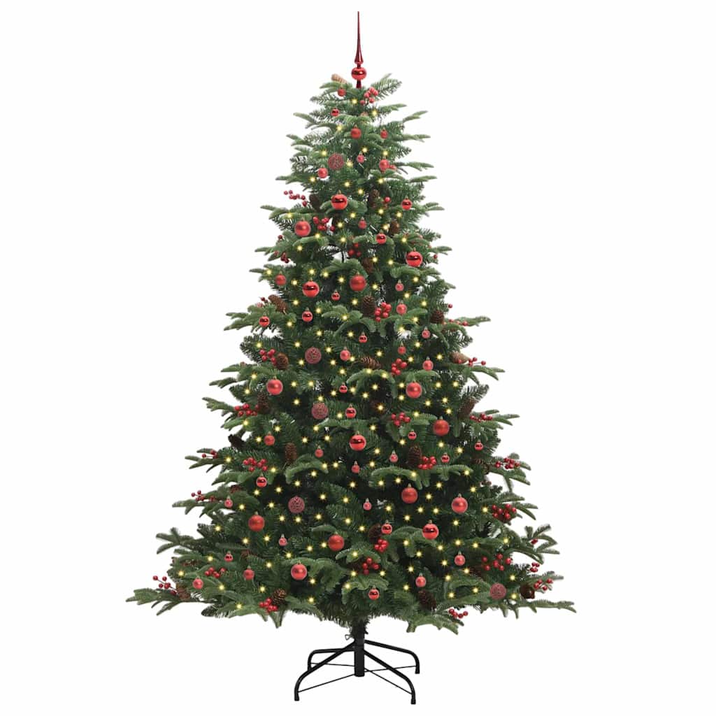 Kunstig juletre grønn 240 cm PVC og Metall og Plast