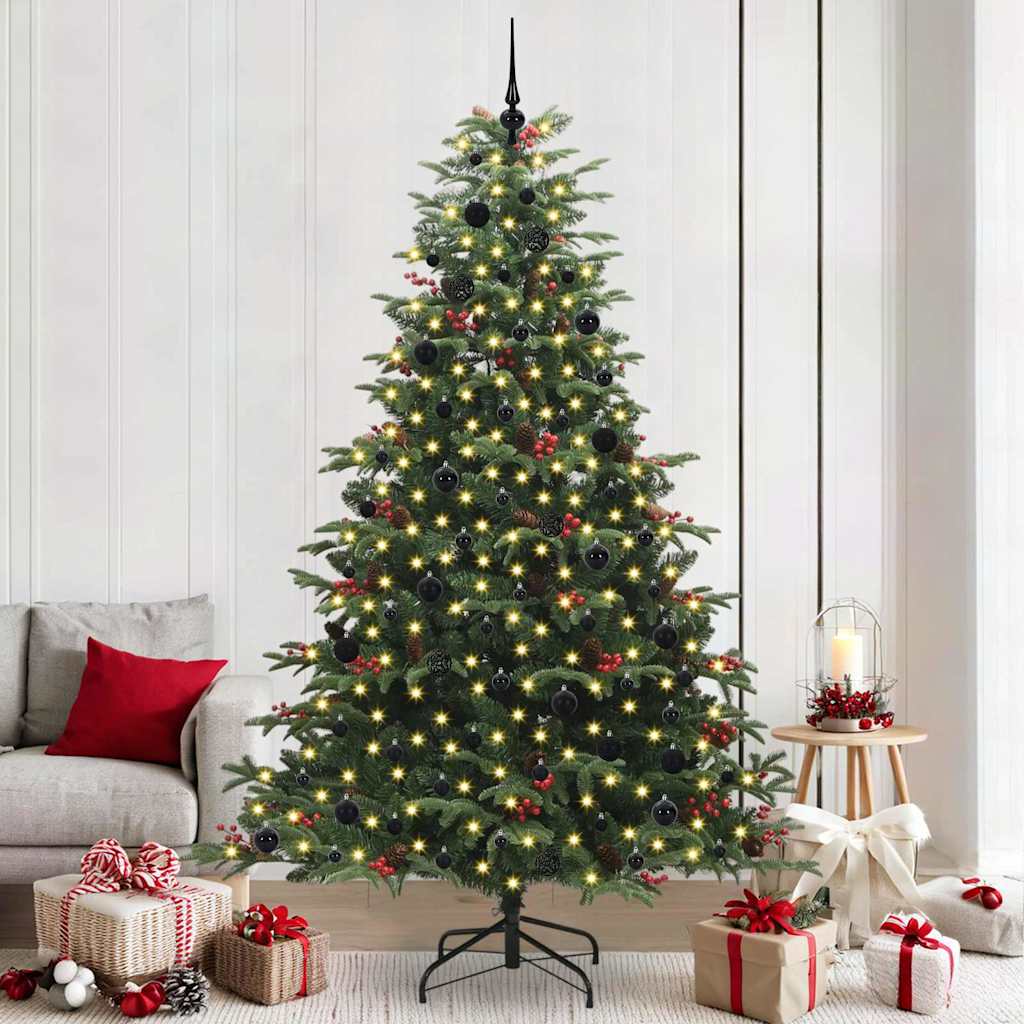 Kunstig juletre grønn 240 cm PVC og Metall og Plast