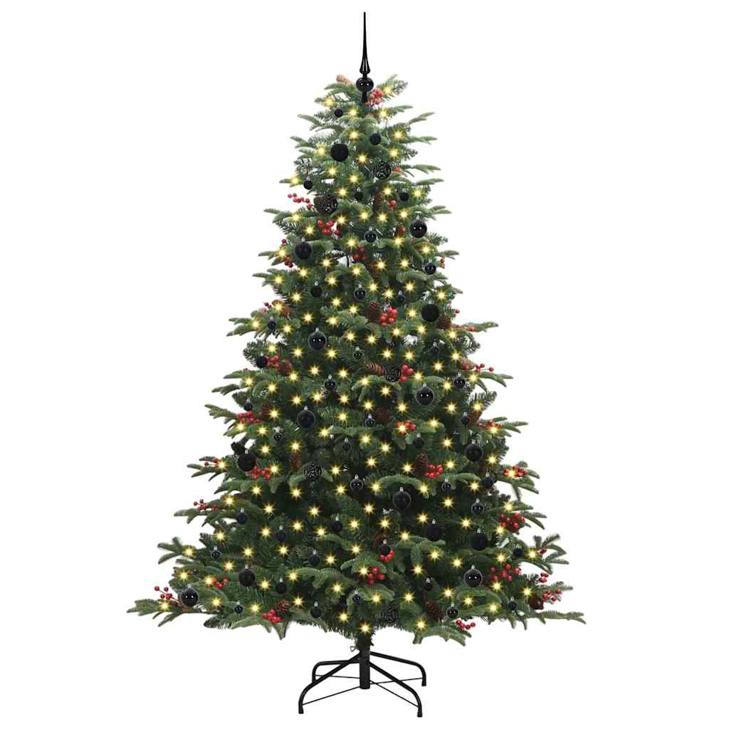 Kunstig juletre grønn 240 cm PVC og Metall og Plast