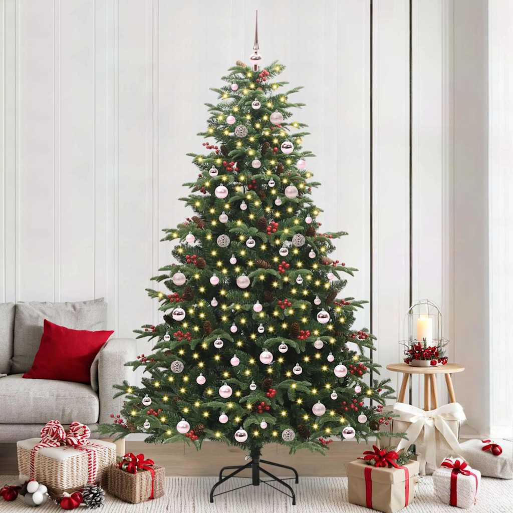 Kunstig juletre grønn 240 cm PVC og Metall og Plast