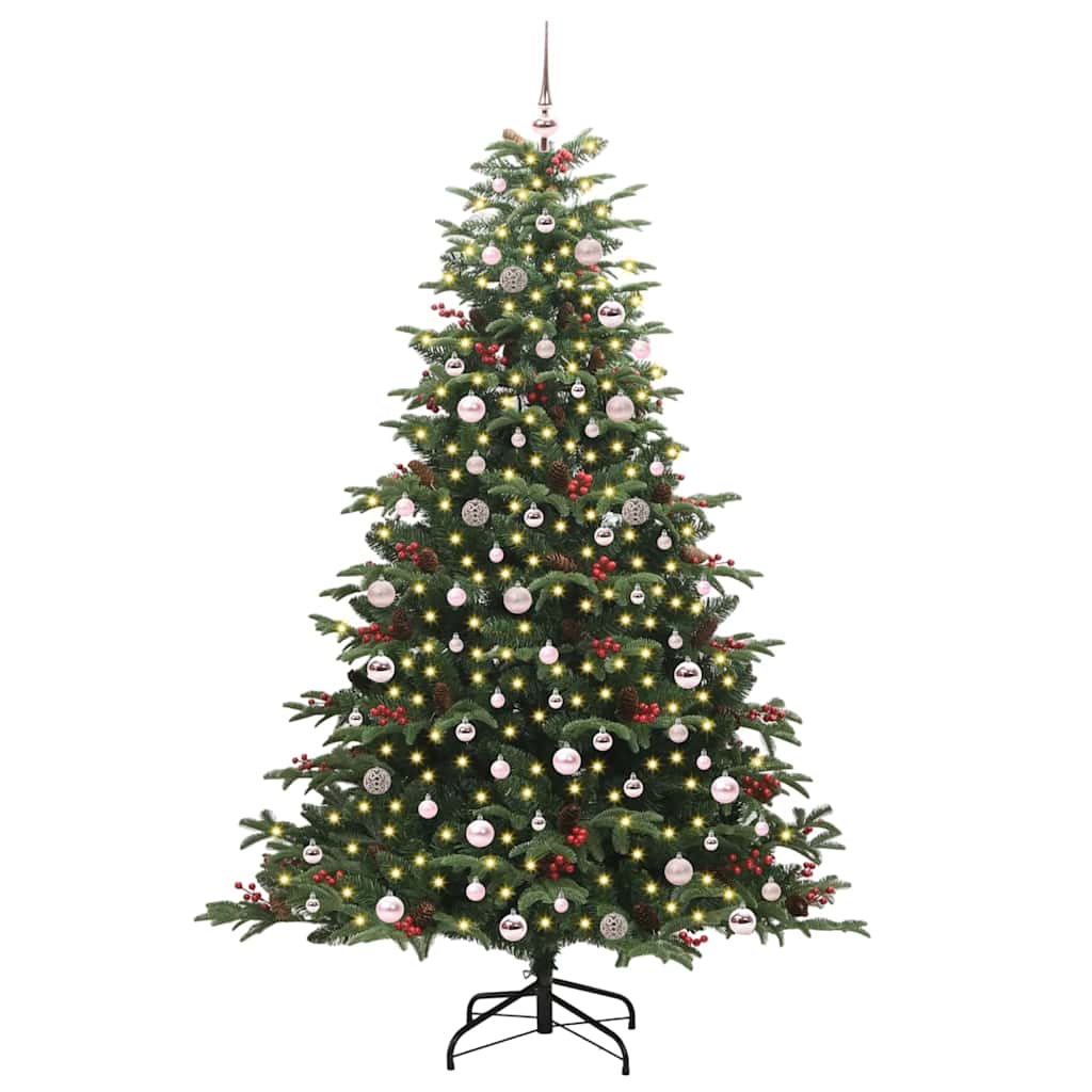 Kunstig juletre grønn 240 cm PVC og Metall og Plast