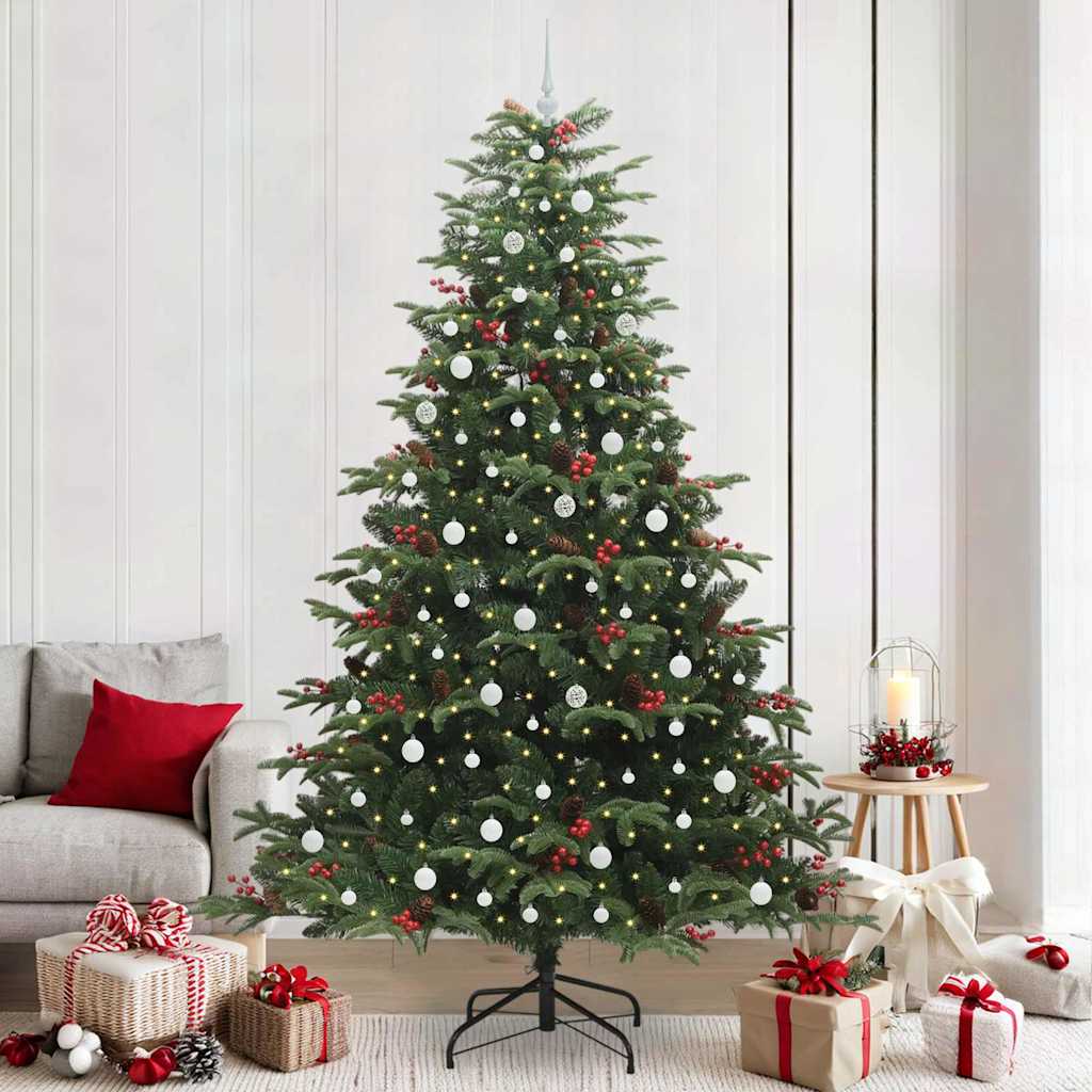 Kunstig juletre grønn 240 cm PVC og Metall og Plast