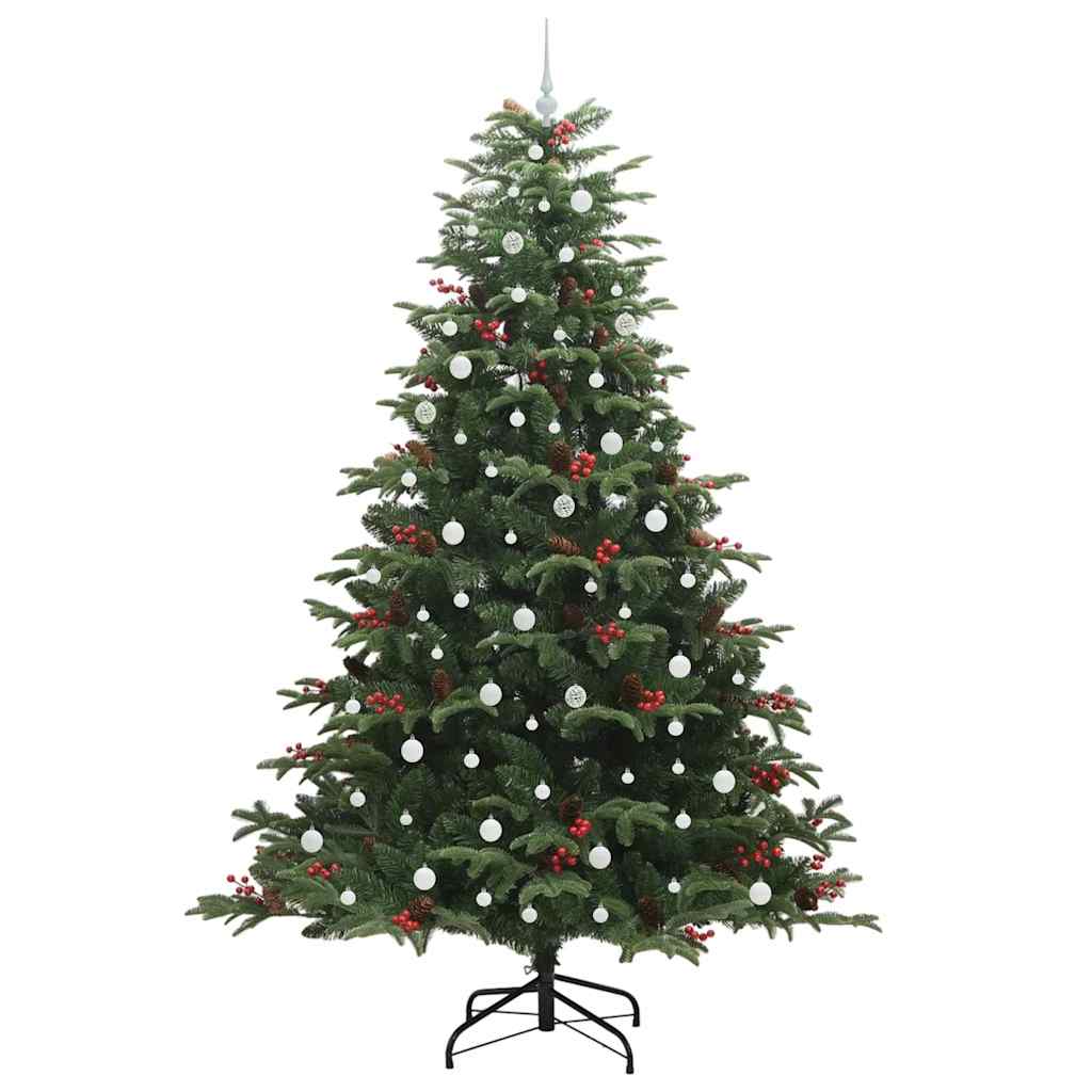 Kunstig juletre grønn 240 cm PVC og Metall og Plast