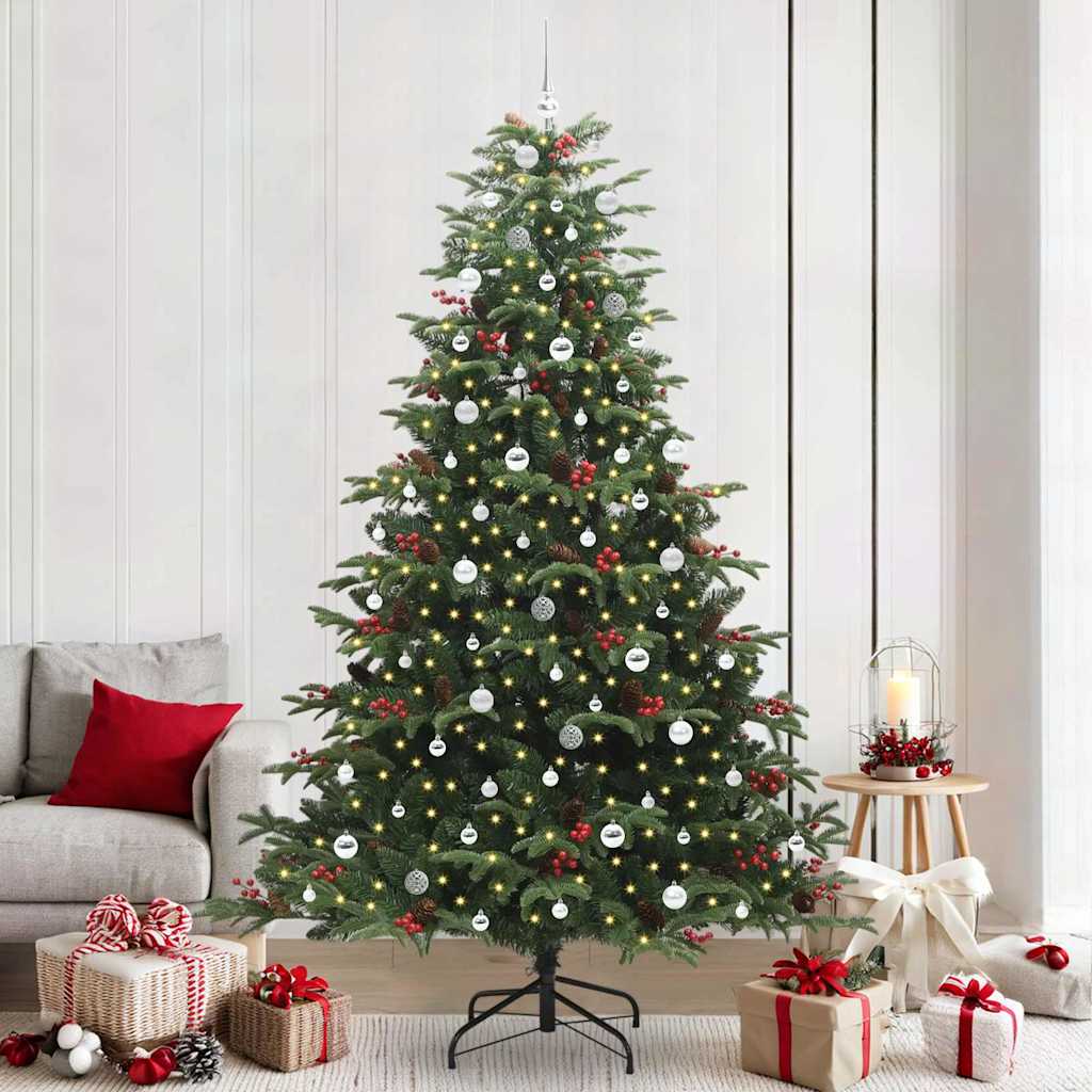 Kunstig juletre grønn 240 cm PVC og Metall og Plast