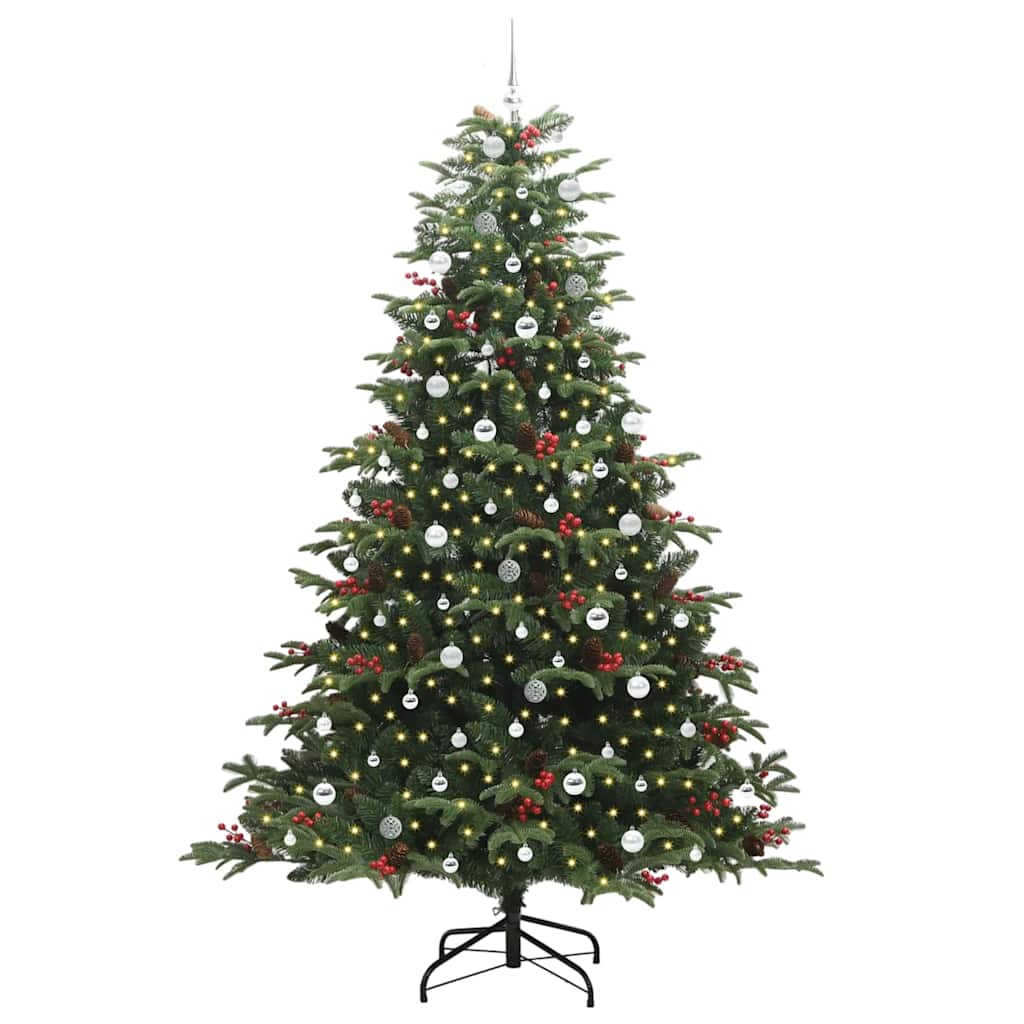 Kunstig juletre grønn 240 cm PVC og Metall og Plast