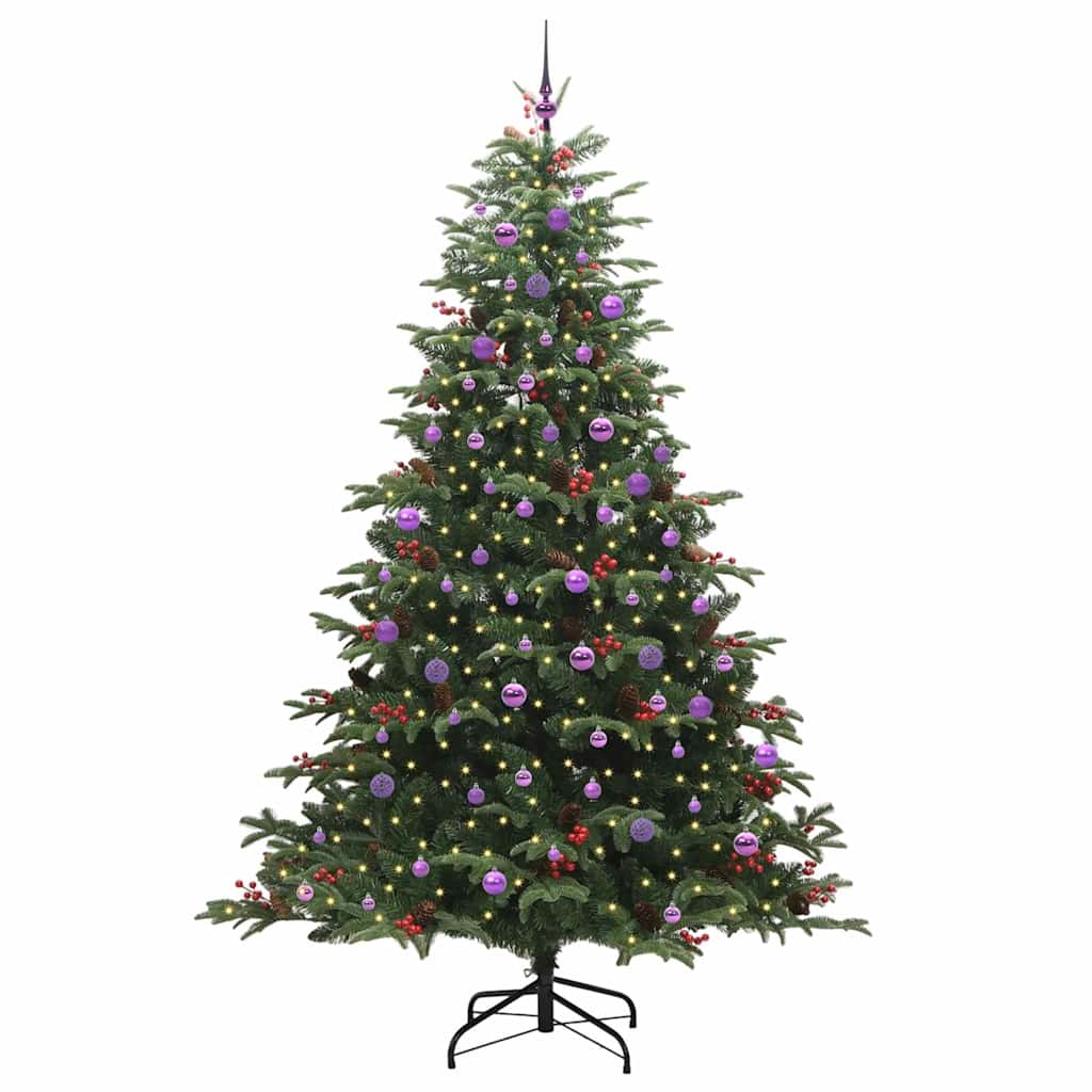 Kunstig juletre grønn 240 cm PVC og Metall og Plast